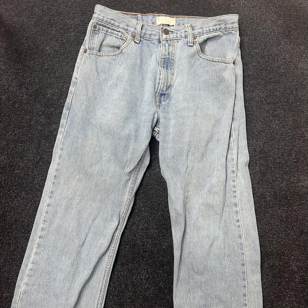 Y2K Levi Strauss Signature Jeans‎ Mens 32x28 Light Wash Blue Denim Straight Leg